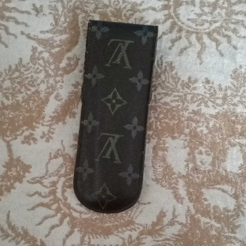 Louis Vuitton Black Monogram pencil pen case